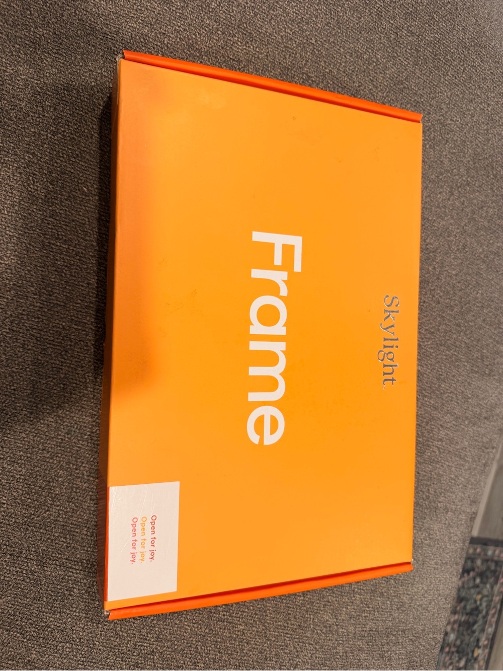 Orange Digital Picture Frame — Vibrant Orange Finish